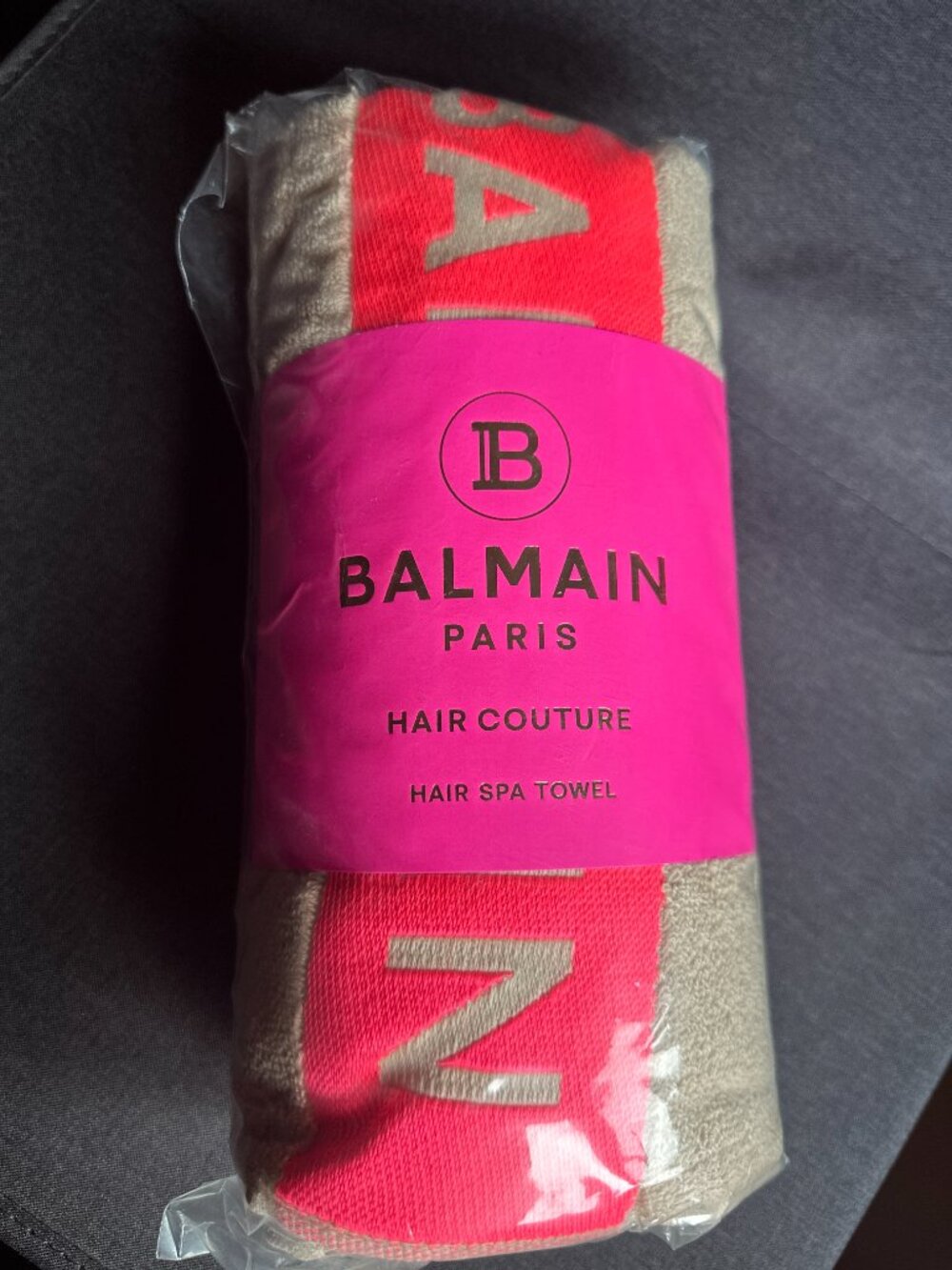 NEW Balmain Paris Hair Spa Towel Neon Pink Limited Edition